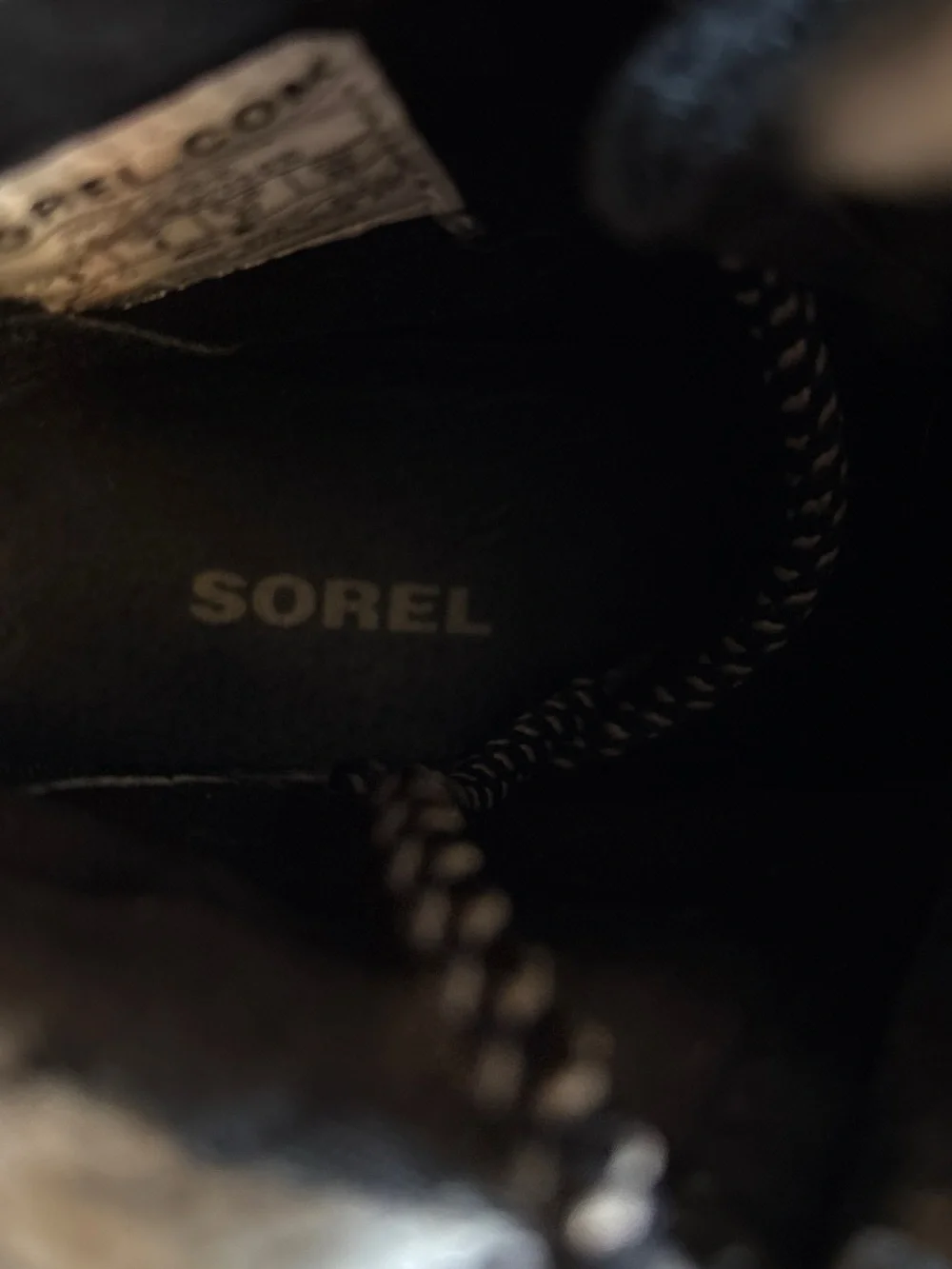 Sorel Joan of Arctic Women's Wedge Chunky Mid Shearling Boot Lace Up Sz 6 Black